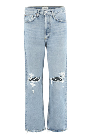 Straight leg jeans 90'S Crop-0
